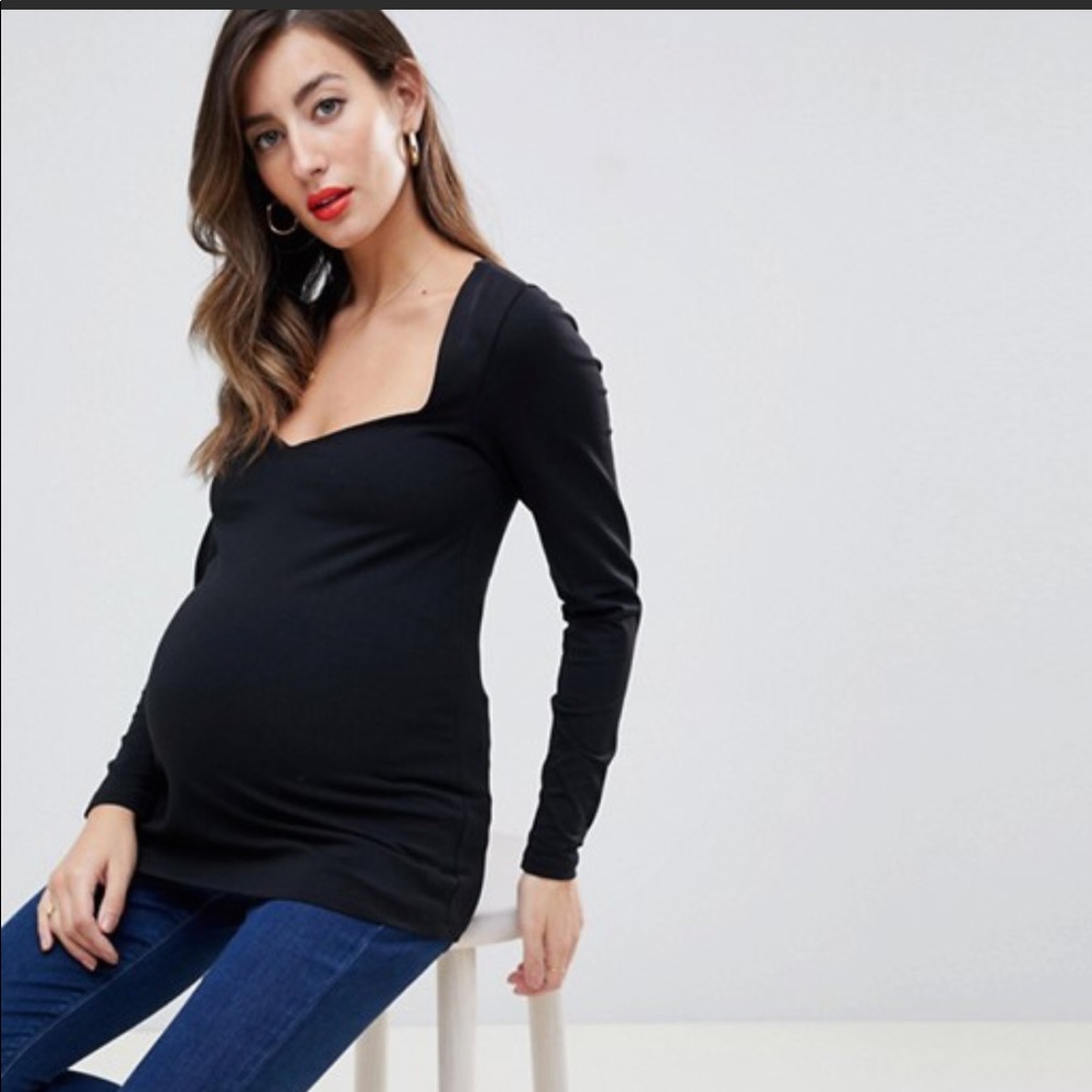 ASOS Maternity Top with Sweetheart Neckline